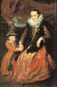 Dyck, Anthony van, Susanna Fourment and her Daughter